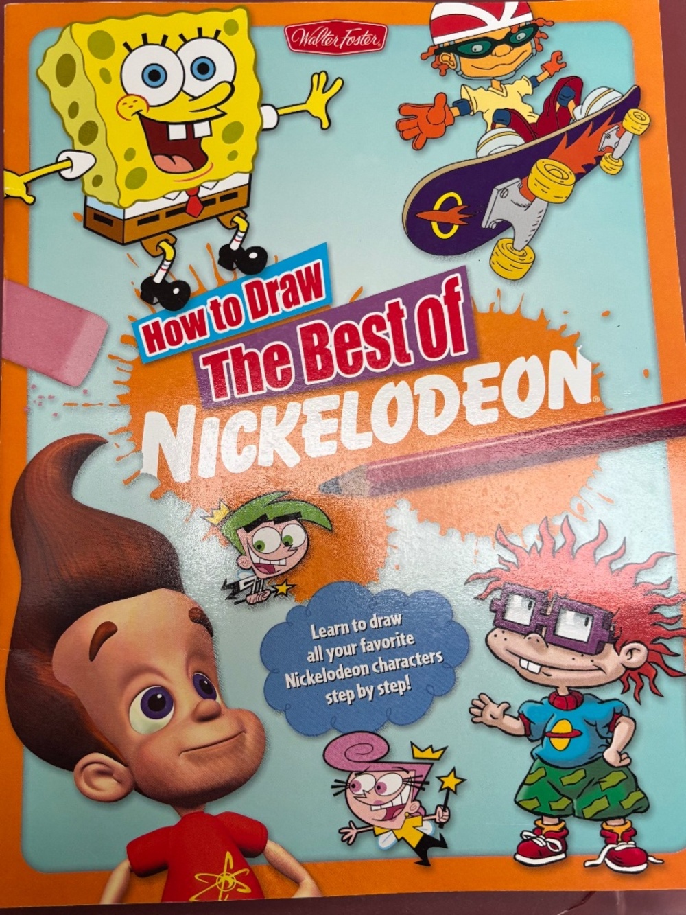 "How To Draw The Best Of Nickelodeon" by Walter T. Foster Softcover LIKE NEW~